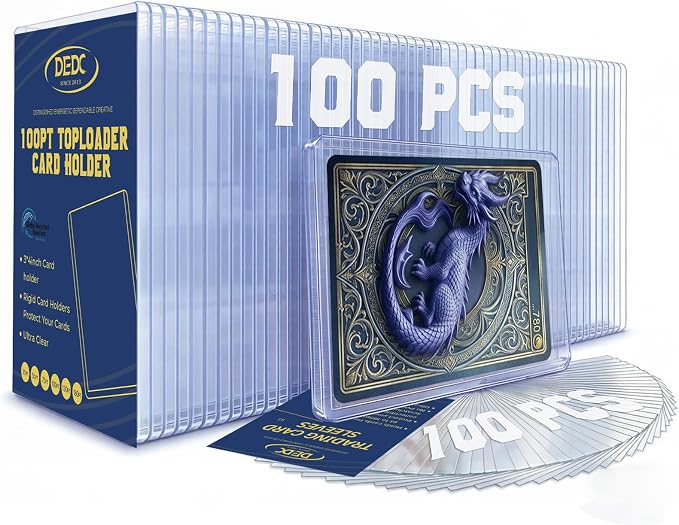 DEDC 100pt Toploaders and Penny Sleeves Bundle by DEDC