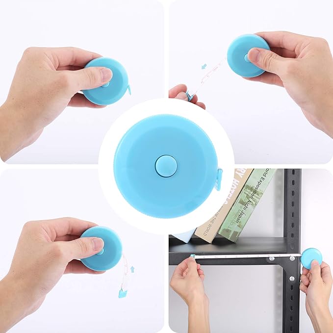 Tape Measure, 10 Pack Measuring Tape for Body 60 Inch, Retractable Fabric Small Tape Measure for Sewing Tailor Medical Craft Cloth