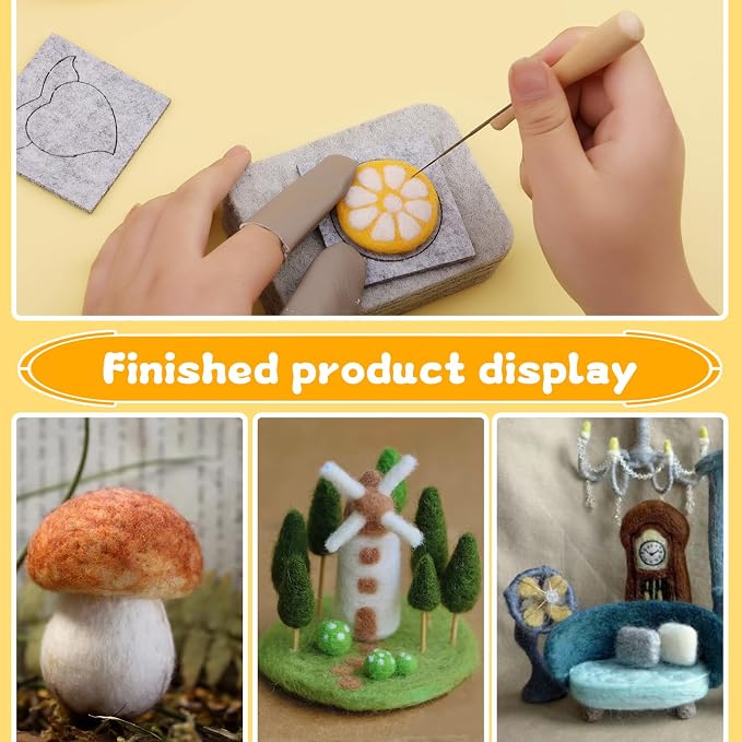 SOCNITC 20 Colors Needle Felting Kits - Image 7