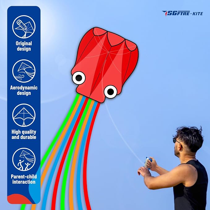 SGftre 3 Piece Set Octopus Kites - Image 5