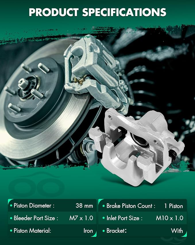 SCITOO 19B3130 Rear Right Disc Brake Caliper Assembly w/Bracket For Lexus For ES350 2007-2012,For Toyota For Avalon 2008-2011,For Toyota For Camry 2007-2011