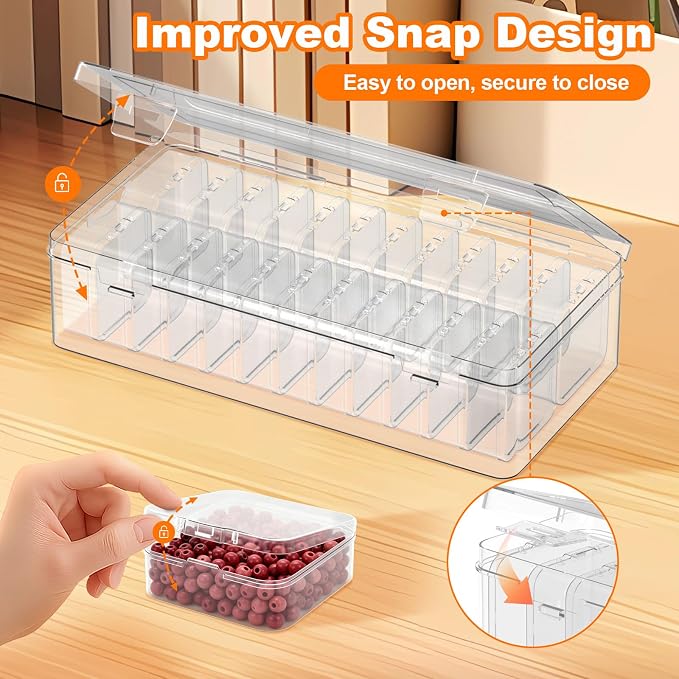 Bead Organizer Box, Craft Storage Box - Image 5