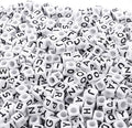 Augshy 700PCS White Letter Beads Alphabet Beads by Augshy