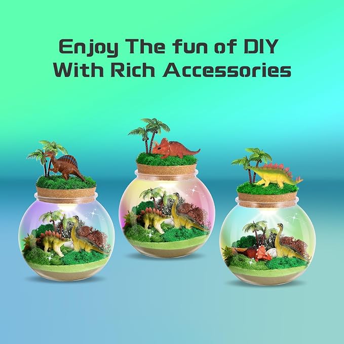 Dinosaur Light-Up Terrarium Kit - Image 3