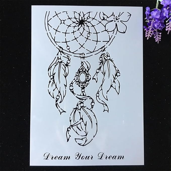TIAMECH A4 Reusable Your Dream Catcher Stencil - Image 3