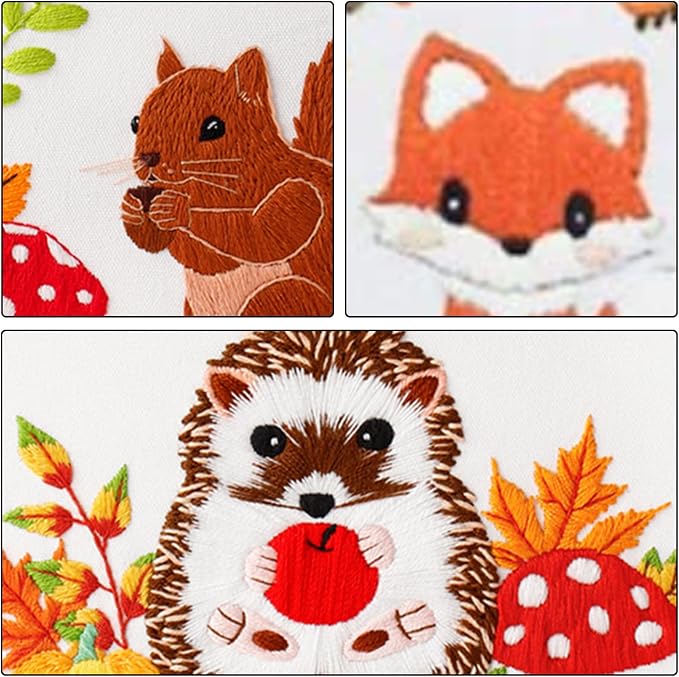 Louise Maelys 3 Set Animal Embroidery Kit - Image 4