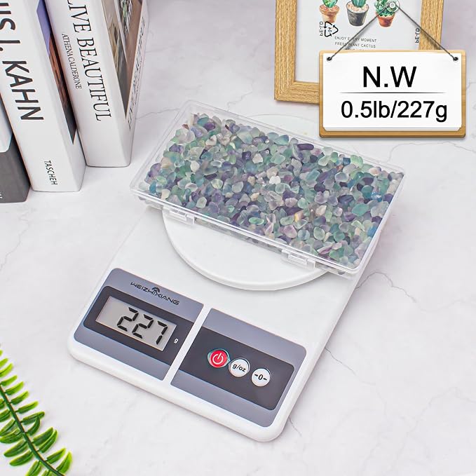 0.5 Lb/230g Fluorite Crystal Chips Stones Decorative Crystal Pebbles, Irregular - Image 9