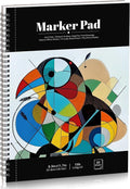 50 Sheets Marker Paper Pad, 8.3×11.7 Inch Bleedproof Art Sketch Pad, by Prudiut