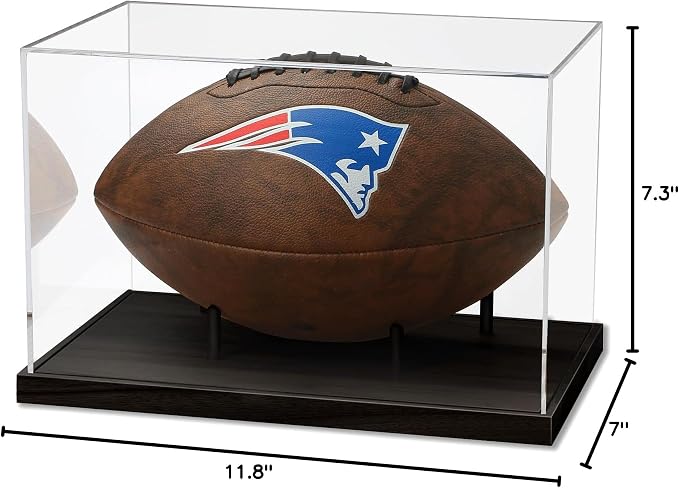 JupDec Football Display Case Full Size, Acrylic Clear Box - Image 8