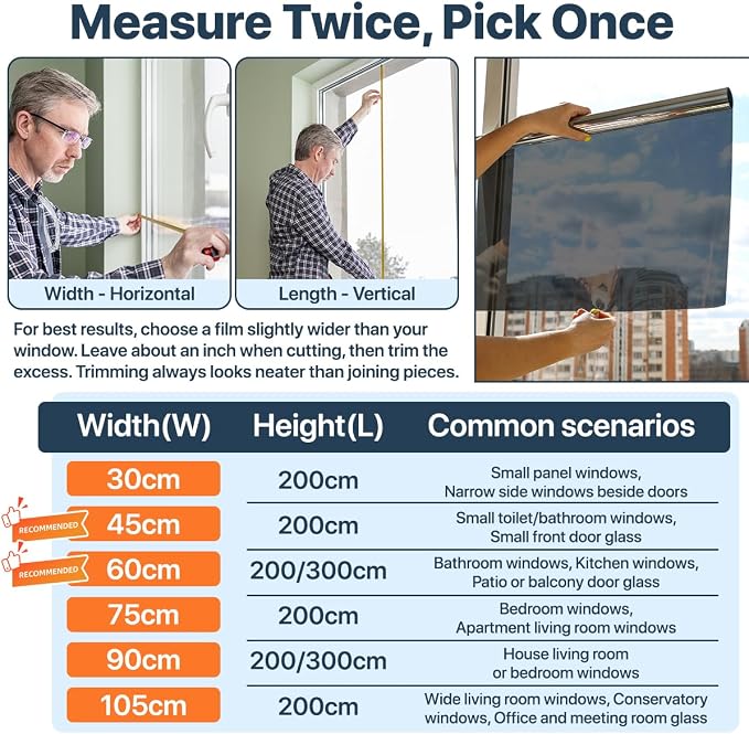 One Way Window Privacy Film Reflective Window Tint - Image 7