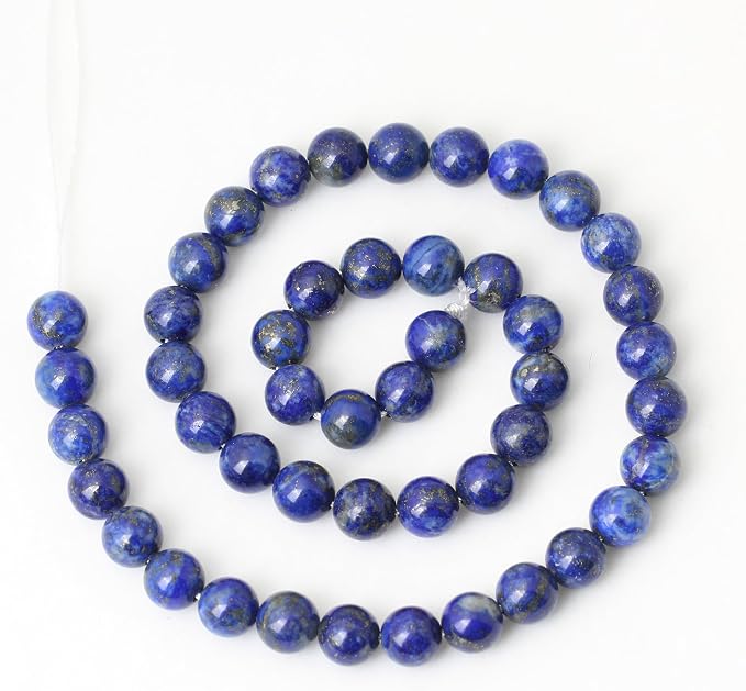 45PCS 8mm Natural Lapis Lazuli Gemstone Round Loose Beads - Image 2