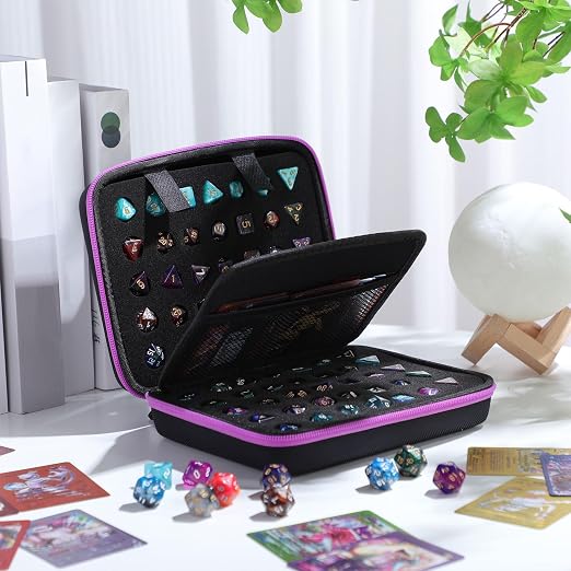 Aoriher 1 Pcs Dice Case with Removable Slotted Tray - Image 5