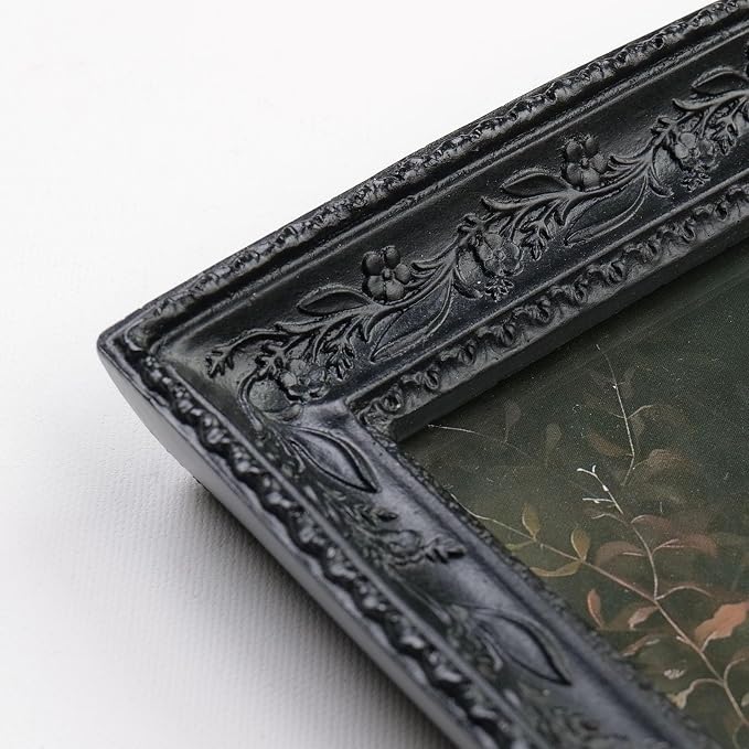 Cuspin Gothic Picture Frame Set of 2, Vintage Ornate Black Resin Frames - Image 4