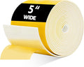 Pipe Insulation Tape, Pipe Wrap Insulation Foam Tape Self Adhesive, Outdoor Water Pipe Insulation Roll for HVAC, AC Line Insulation, 5 inch x 16.5 FT Heat Tape for Water Pipe, White