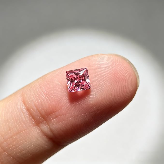 Pink Gemstone Color Cubic Zirconia Loose Beads Unset - Image 3