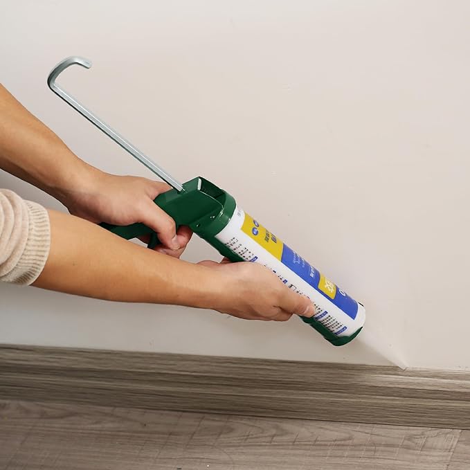 Bates- Caulking Gun, 10:1 Thrust Ratio, Deep Green, Caulking Tool Gun, Caulk Gun No Drip, Hand Caulking Guns, Silicone Gun, Caulking Gun Tool, No Drip Caulk Gun, Caulk Guns, Caulking Gun Dripless