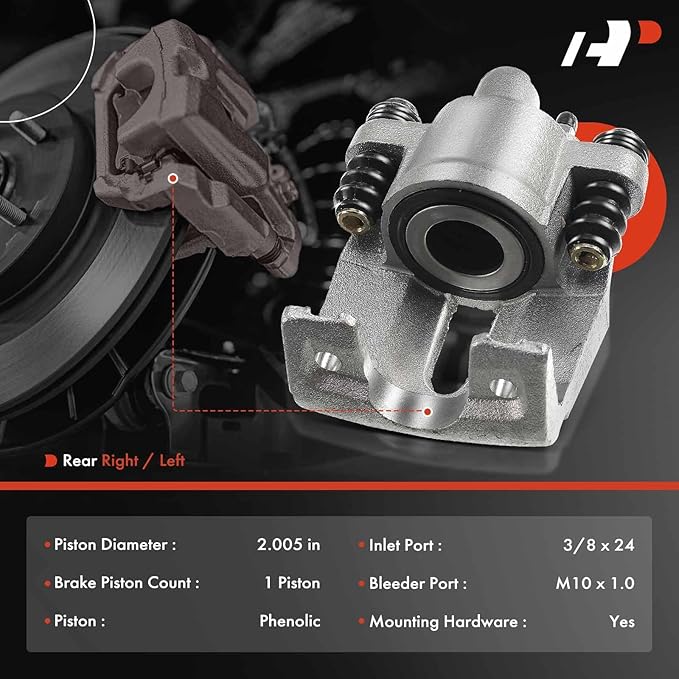 A-Premium Disc Brake Caliper Assembly Without Bracket Compatible with Select Ford and Lincoln Models - For F-150 2004-2011, Lobo 2005-2009, Mark LT 2006-2008 2010-2011 - Rear Left Driver Side