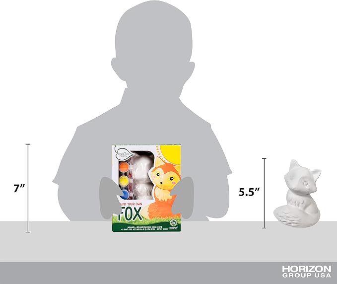 Creative Roots Paint Your Own Fox, DIY Fox, Kids Painting Set, Creativity - Image 6