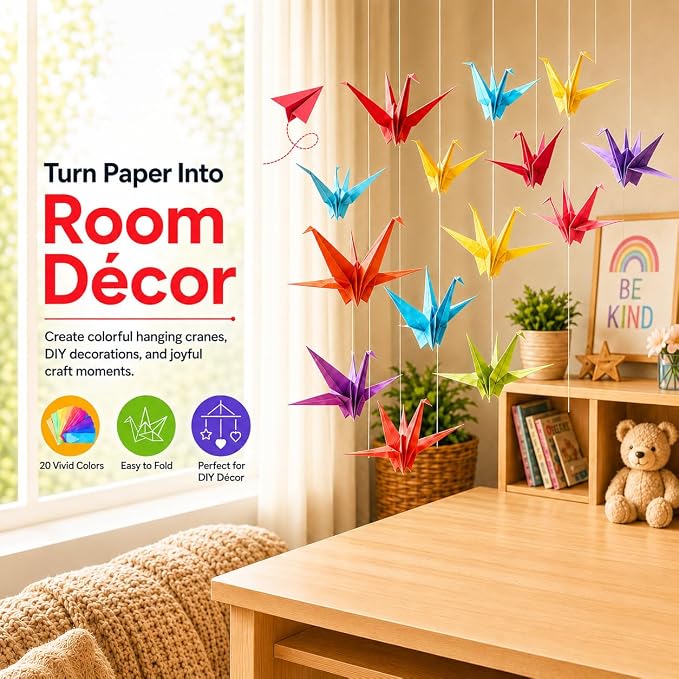 Origami Paper 8 x 8 Inch / 20x20 cm 150 Sheets Double Sided Paper | No-Fading - Image 2