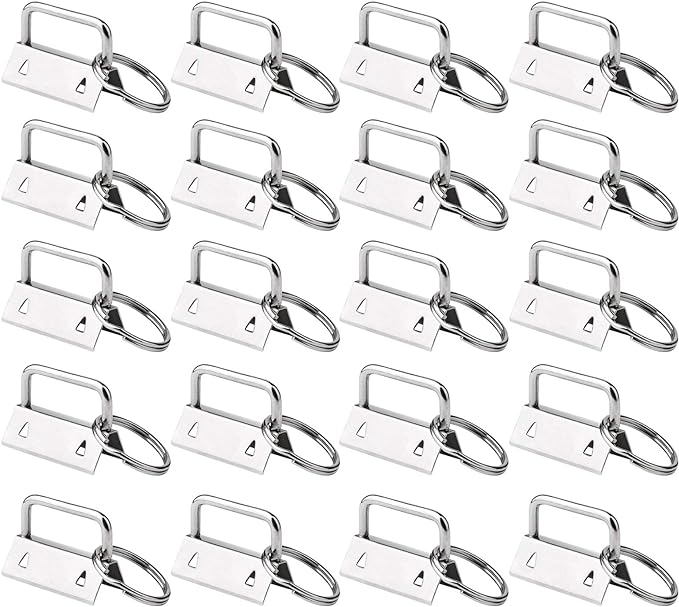 HRLORKC 50 Sets Key Fob Hardware Key Fob Keychain Wristlet by HRLORKC