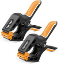 TOLESA 10 Inch Spring Clamps for Woodworking 2PC Large Wood Clamps with 37 Lbs Powerful Clamping Force Reinforced Plastic Nylon Clamps 3.5 Inch Jaw Opening with Heavy Duty Spring for Gluing Crafts