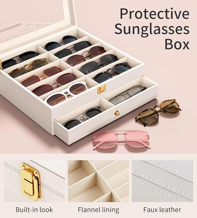NEWLOOP 20 Slots Sunglass Organizer - Image 3
