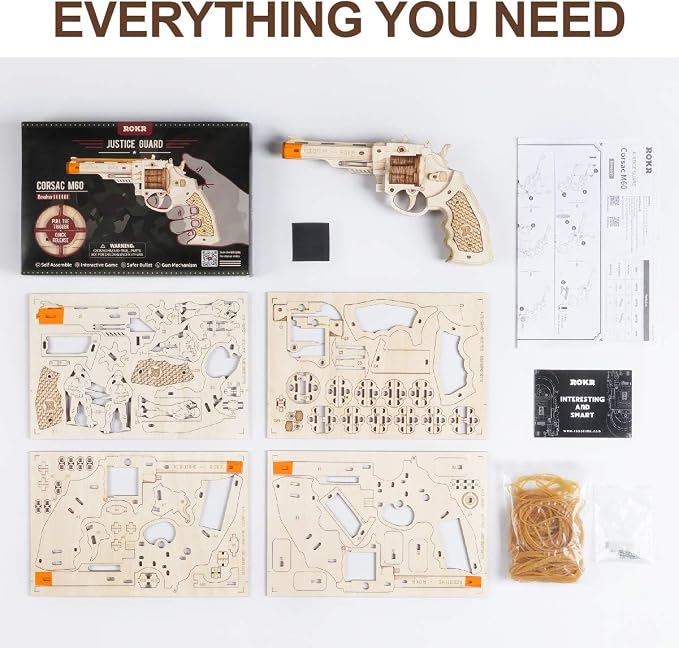 ROKR 3D Wooden Puzzle DIY Building Toys Mechanical Model - Image 6