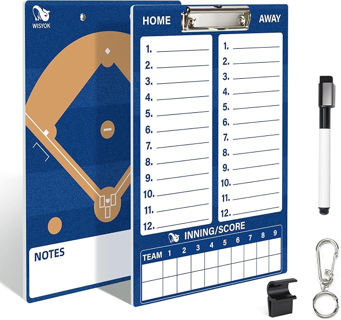 WISYOK Baseball Clipboard, Dry Erase, by WISYOK