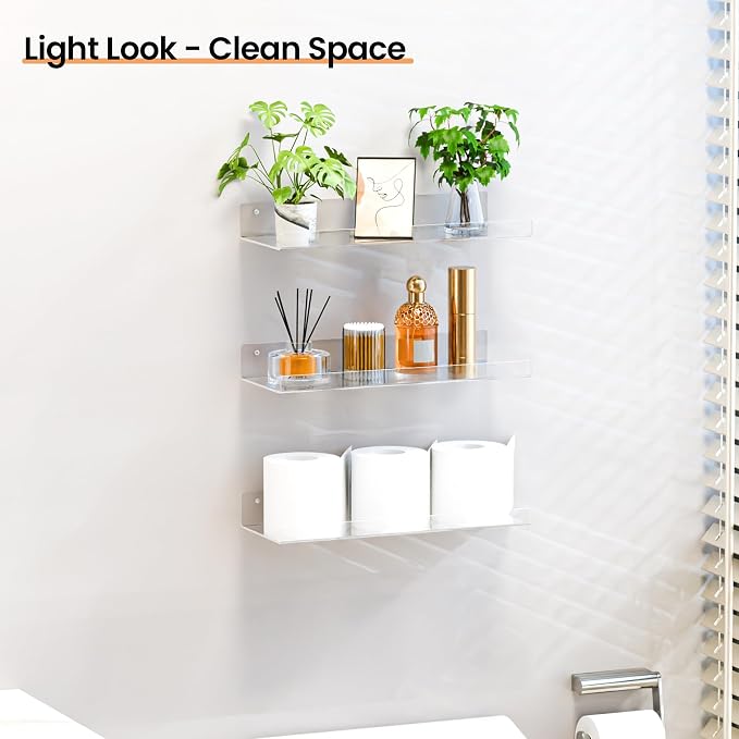 upsimples 15" x 6" Acrylic Shelves - Image 2