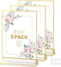 Gold Frames 8X10 Double-Sided Gold Picture Frames Tabletop Acrylic Sign Holder by AcrylicSignHolderMahjongRacks%EF%BC%8CMahjongBags