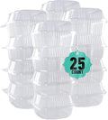 O'CREME Polystyrene Hinged-Lid Container 6 Inch Wide x 3.1 Inch High by OCreme