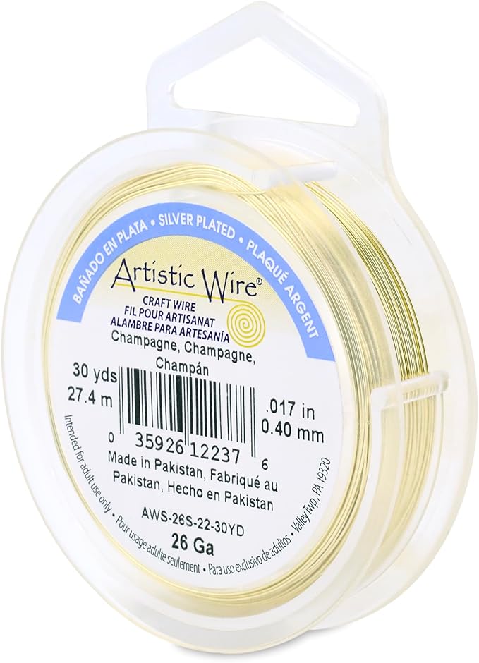 Artistic Wire, 26 Gauge Silver Plated Tarnish Resistant Colored Copper Craft by ArtisticWire