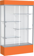 Waddell Spirit Lighted Floor Display Case, Satin Finish by WADDELL