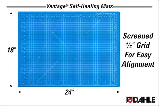 Dahle Vantage 10692 Premium Self-Healing Cutting Mat, 1/2" Grid, 5 Layers - Image 2