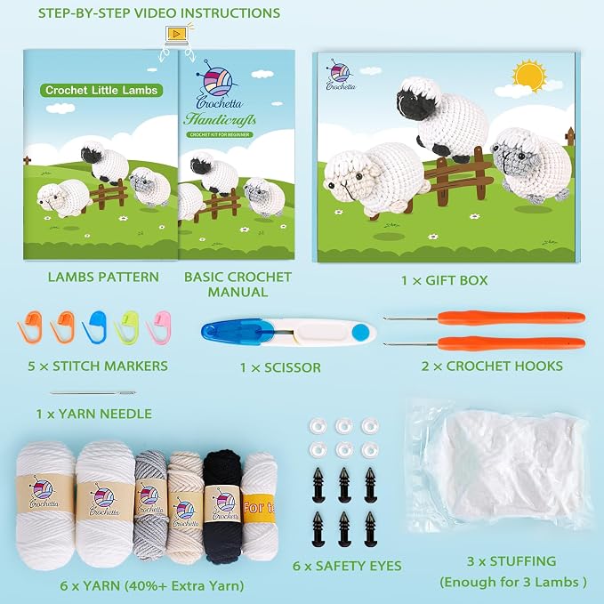 Crochet Kit for Beginners, Crochet Starter Kit - Image 2
