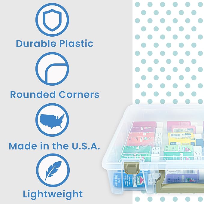 ArtBin Super Satchel 1 Compartment Box Clear Craft Organizer Storage Case - Image 3