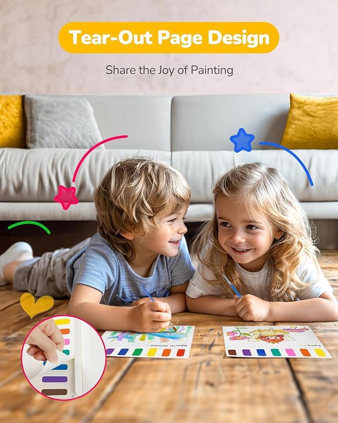 TECJOE 3 Pack Paint with Water Coloring Books - Image 8