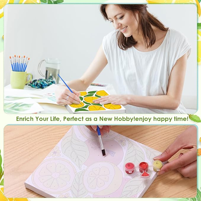 RoundFunny 8 Set Paint by Numbers Kit - Image 5