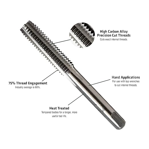 Century Drill & Tool 97413, 8.0 X1.25 TAP & H Drill