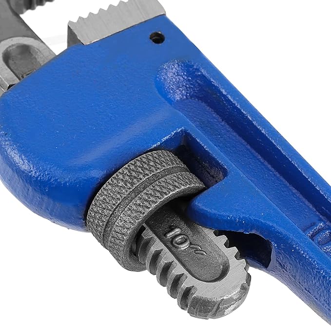 HOIGON 3 Piece Heavy Duty Plumbers Pipe Wrench Set, 8" 10" 14" Heat Treated Adjustable Straight Pipe Plumbing Wrench Set with Soft Grip for Household Plumbing Repairs