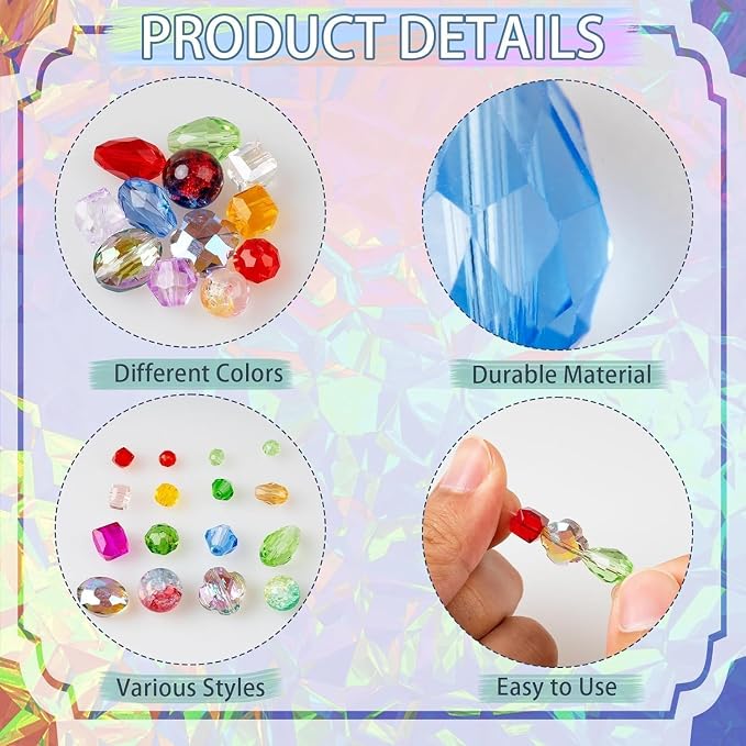 1272pcs Glass Beads for Jewelry Making - Image 4