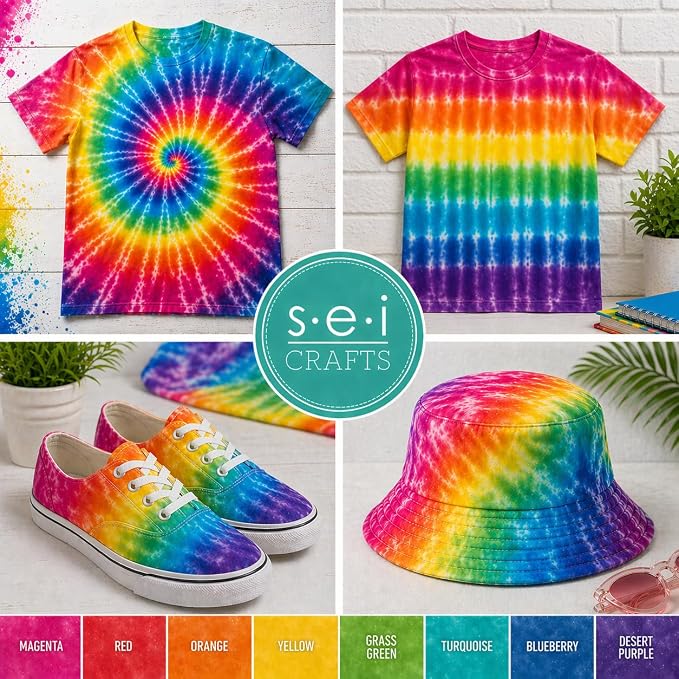 SEI 16 Pack Classic Dye Spray Kit, Tye Dye Kits - Image 9