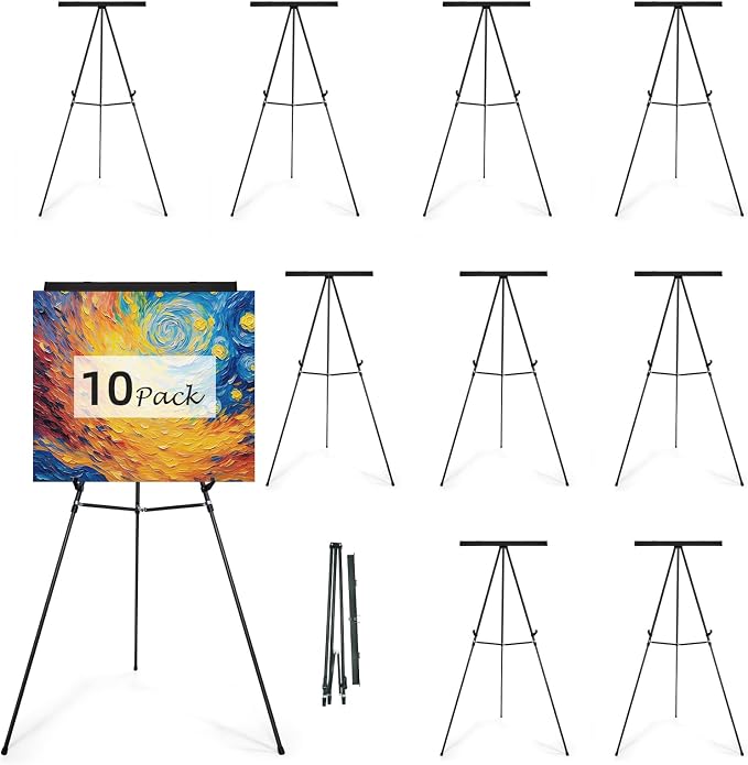 Falling in Art Aluminum Flip Chart Display Easel Stand by FallinginArt
