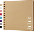 potricher 8 x 8 Inch DIY Scrapbook Album 40 Pages Hardcover Kraft Paper Scrap by potricher