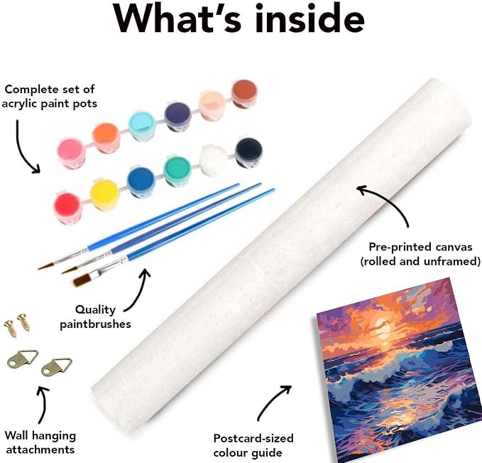 Clendo Beach Paint by Numbers Kit - Image 7