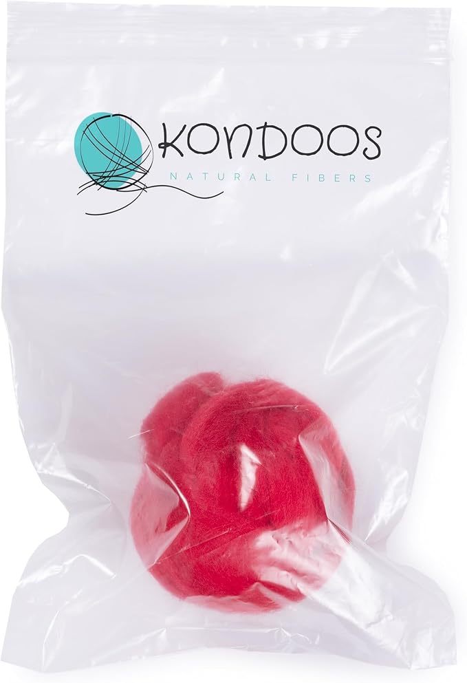 Natural Wool roving, 2 OZ. Best Wool - Image 2