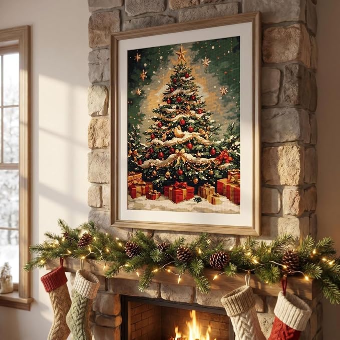 Christmas Stamped Cross Stitch Kits - Image 3