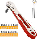 22-in-1 Magnetic Ratchet Screwdriver Set w/Reversible Wrench & Bits | Compact for Tight Spaces, DIY/Home/Car Repairs | Best Gift for DIYers, Handymen & Men