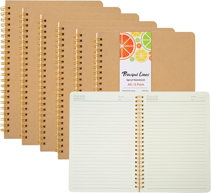 Ruled Spiral Notebook by PrincipalLines
