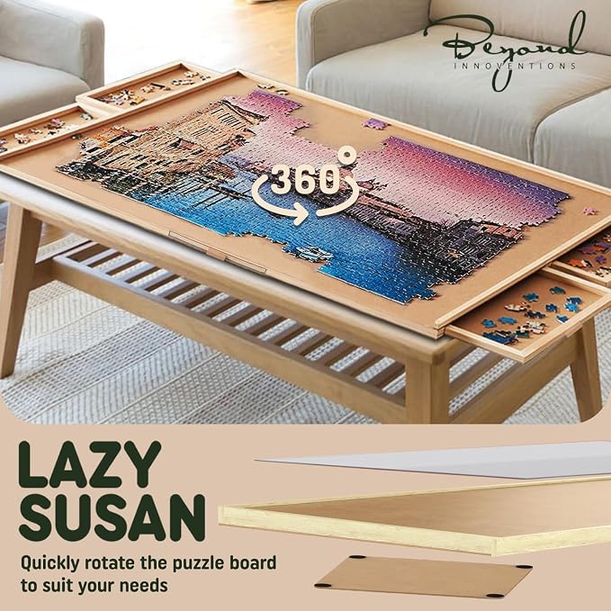 1500 Piece Wooden Jigsaw Puzzle Board - Image 3
